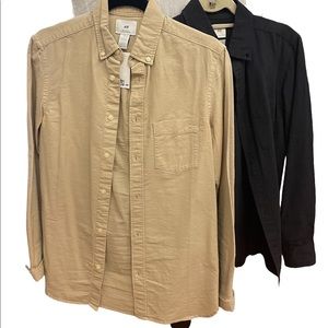 Set of 2 H&M Cotton Button Down Shirts | Collared Shirt | Button Down